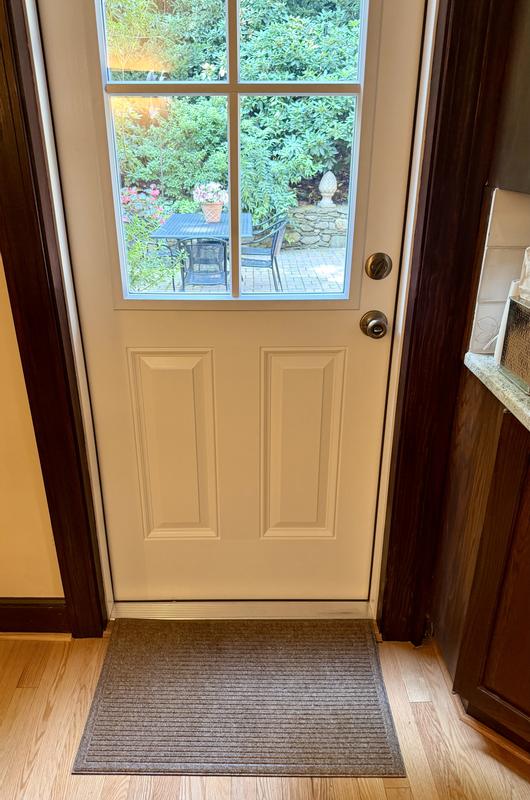 TrafficMaster Embossed Black 18 in. x 30 in. Non-Slip Outdoor Door