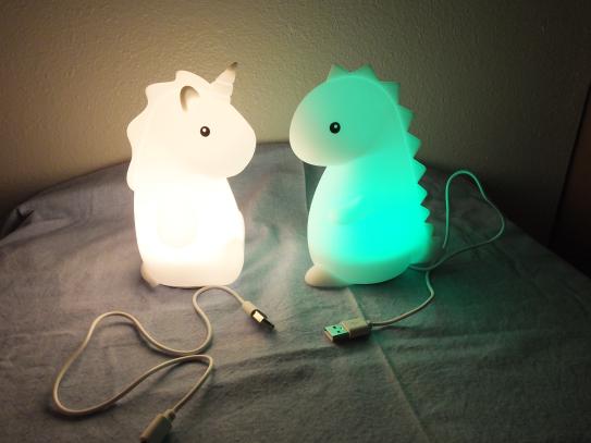Reviews for Globe Electric 6.46 in. Rechargeable Rylie Unicorn Multi Color Changing Integrated LED Silicone Touch Activated Night Light Lamp White Pg 1 The Home Depot