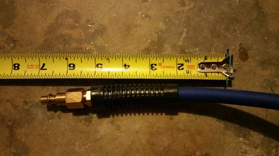 Producto: Estwing E1450PVCR 1/4" X 50' PVC / Rubber Hybrid Air Hose With Brass 1/4" NPT Industrial Fitting And Universal Quick Connect Coupler(Tamau00f1o: 1/4" X 50