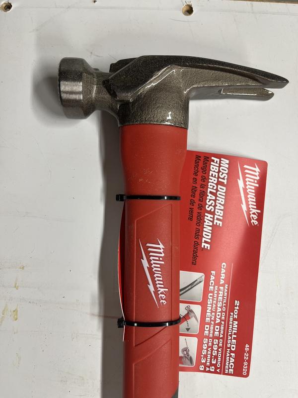 Milwaukee 17 oz. Milled Face Framing Hammer 48-22-9016 - The Home