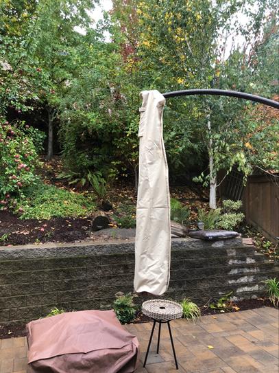 cantilever patio umbrellas amazon Autlaycil 10FT Cantilever Patio Umbrella with Solar Lights Included Base  360 Rotation Large Offset Hanging Outdoor Shade - Bed Bath & Beyond