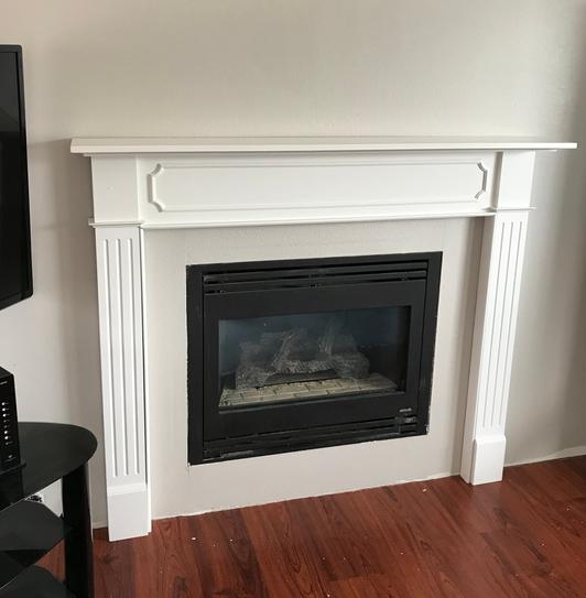 Pearl Mantels Berkley 62 In X 52 In Mdf White Full Surround