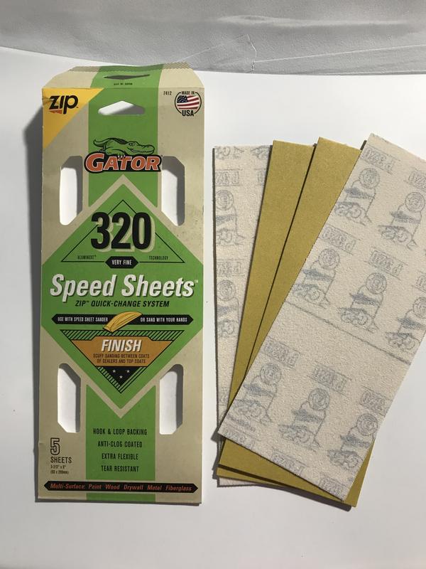 Gator AlumiNext Speed Sheets 3-2/3 in. x 9 in. 60 Grit