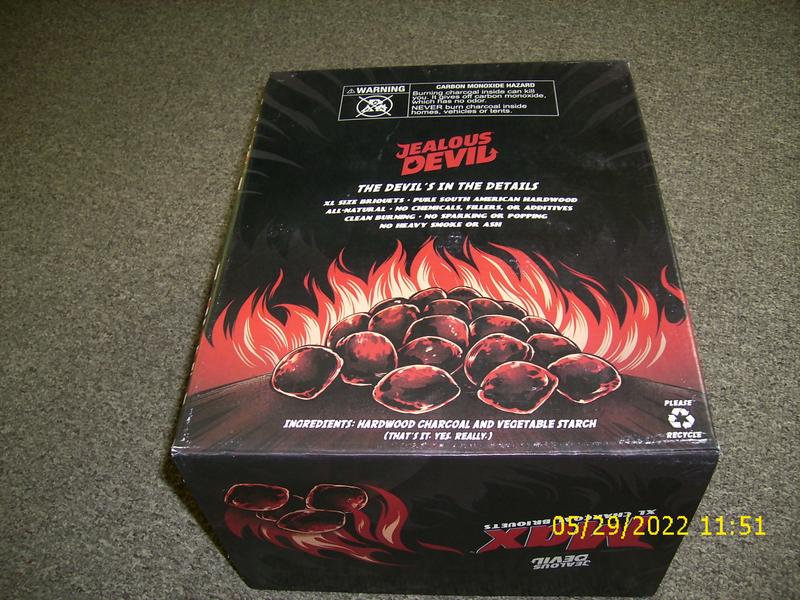 JEALOUS DEVIL 20 lbs. Max XL Charcoal Briquets JDMAX20LBS - The