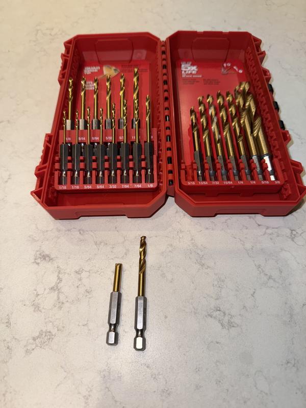 Milwaukee Black Oxide Step Drill Bit Set with Titanium Drill Bit