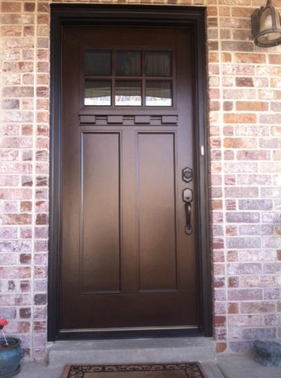 Feather River Doors 37 5 In X 81 625 In 6 Lite Craftsman Stained
