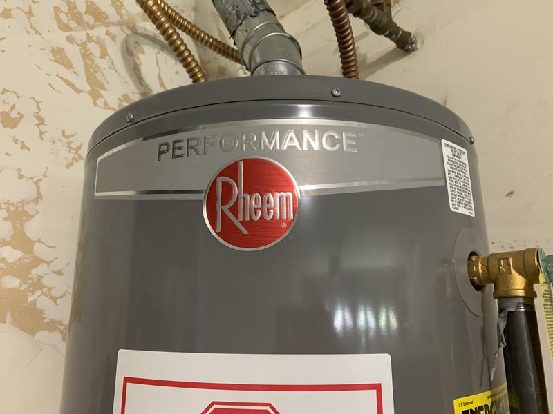 Reviews for Rheem Performance 50 Gal. Tall 6 Year 38,000 BTU Natural Gas  Tank Water Heater | Pg 1 - The Home Depot
