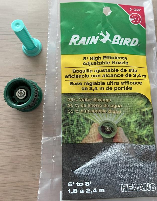 Gulfmew Sprinklerköpfe & Düsen-Set – Verstellbar 0–360°, Kompatibel Mit Rain Bird HEVAN10, 2,4–3,4 M Reichweite
