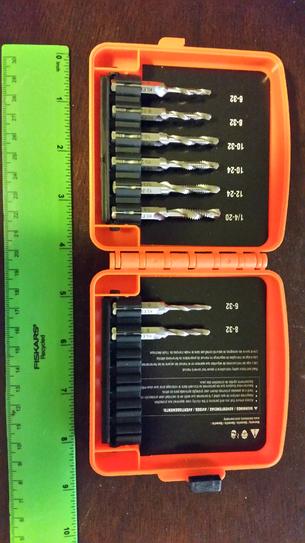 Klein Tools Drill Tap Tool Set, 4 Piece 32383SEN - The Home Depot