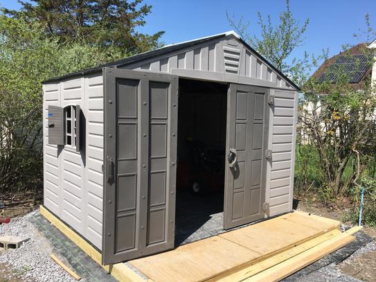 US Leisure 10 ft. x 8 ft. Keter Stronghold Resin Storage 