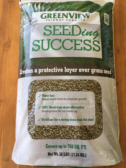 GreenView 38 lbs. Fairway Formula Seeding Success Biodegradable Mulch with Fertilizer (50-Bags/38,000 sq. ft./Pallet) GreenView 38 lbs. Fairway Formula Seeding Success Biodegradable Mulch with Fertilizer (50-Bags/38,000 sq. ft./Pallet)