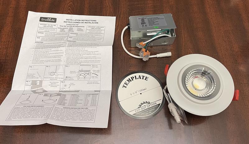 EnviroLite 4 in. White 3000K Canless Remodel Directional EnviroLite 4 in. White 3000K Canless Remodel Directional