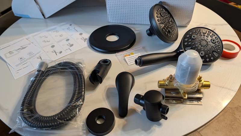 Premium Nano Bubble Shower ＋TOTO製ホースセット BWE Single-Handle 8-Spray Dual Shower Faucet Set 1.8 GPM with