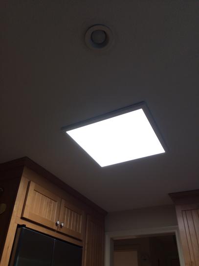 Commercial Electric 2 Ft X 2 Ft White Led Edge Lit Flat Panel T