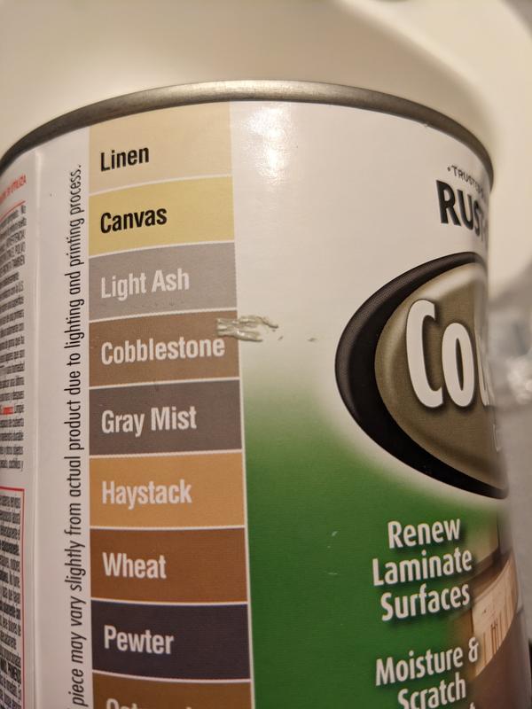 Rustoleum countertop paint light ash outlet