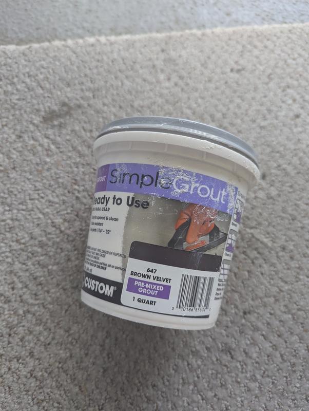 Custom Building Products SimpleGrout #647 Brown Velvet 1 qt. Pre-Mixed Grout