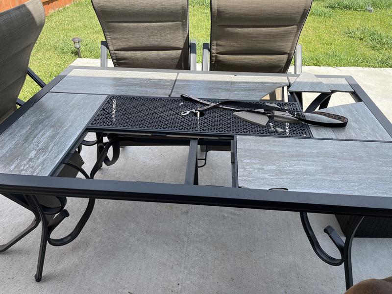 Have a question about Hampton Bay Crestridge 7-Piece Steel Padded 