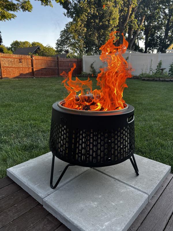 Reviews for TIKI 20 in. Smokeless Wood Burning Social Fire Pit