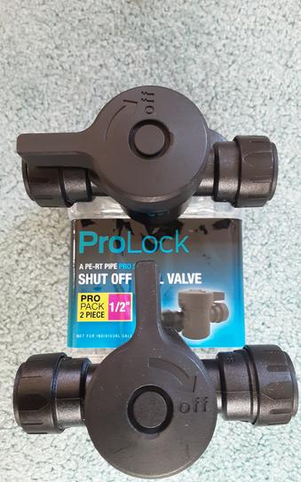 SHARKBITE ProLock 1/2 in. Push-to-Connect Plastic Shut Off Valve (2 ...