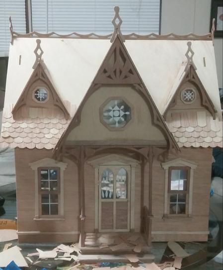 orchid all wood dollhouse kit