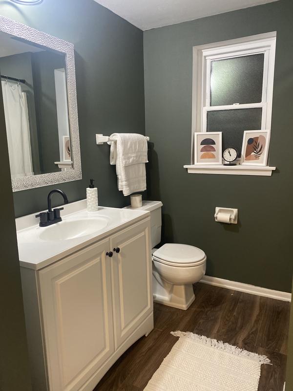 Glacier Bay 37 in. Single Sink White Bath Vanity with Glacier Bay 37 in. Single Sink White Bath Vanity with