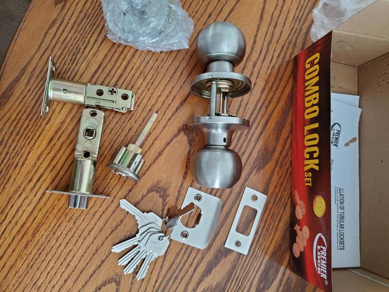 Reviews for Premier Lock Stainless Steel Entry Door Knob Combo