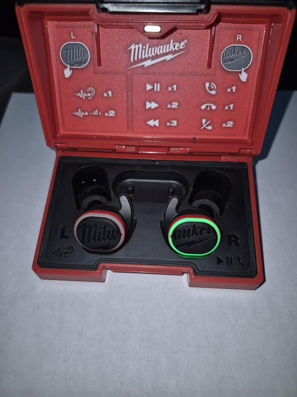Milwaukee REDLITHIUM USB Bluetooth Jobsite Ear Buds 2191-21 - The