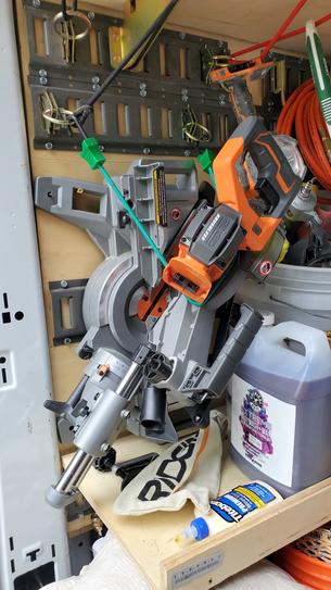 RIDGID Miter Saw R4113 15 Amp 10 in. Dual Bevel with LED Cut Line Indicator