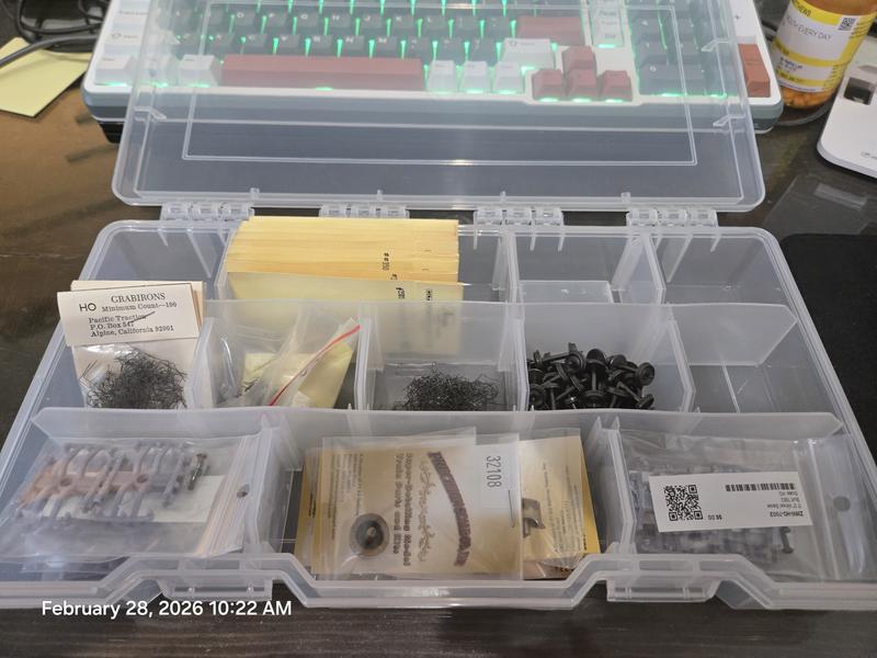 HDX 6 in. 6-Compartment Clear Small Storage Organizer 999-8506