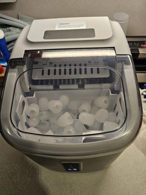 SIMZLIFE 9.6 in. 45lb/24H Nugget Ice Countertop Portable Ice Maker