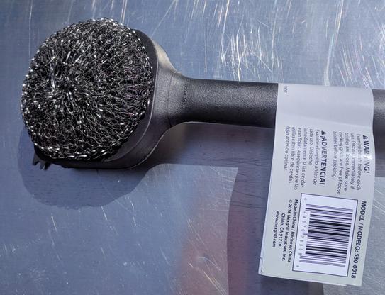 Nexgrill Steel Wool Brush with Scraper 530-0018 - The Home Depot