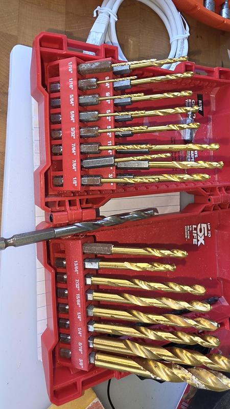 Milwaukee Cobalt Red Helix Twist Drill Bit Set for Drill Drivers