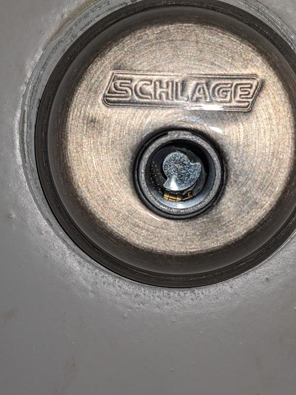 Schlage B62 Series Antique Pewter Double Cylinder Deadbolt