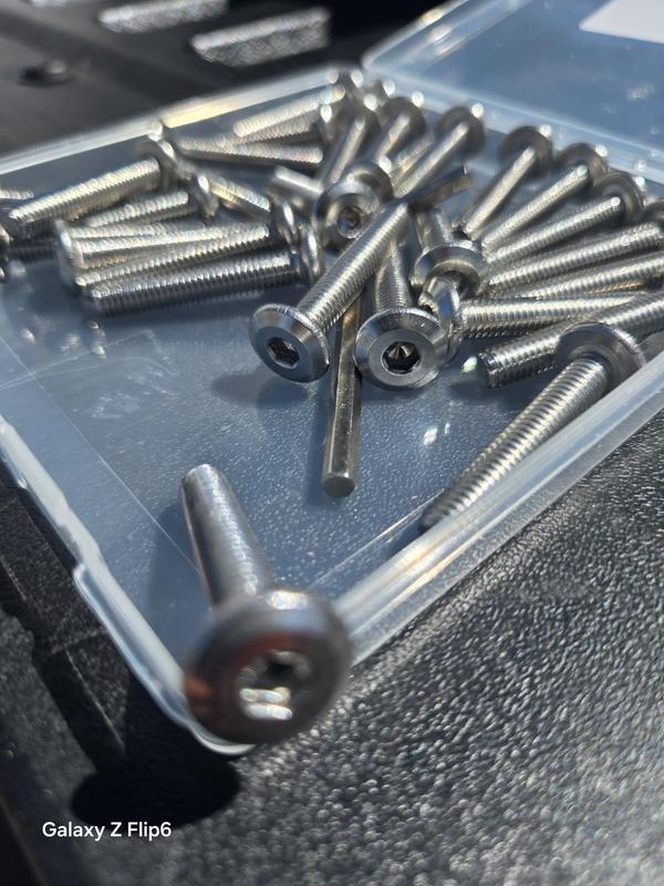 MYWISH M8 x 20 mm Silver Hex Button Head Socket Cap Screws (30