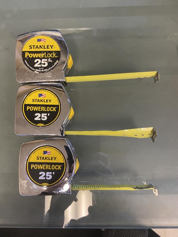 Ruban à Mesurer Stanley Powerlock 12 Pieds X 3/4 Pouce – Métal Robuste, Précision Garantie
