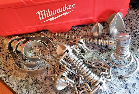 Milwaukee Head Attachments Drain Cleaning Tool Set for 1-1/4 in
