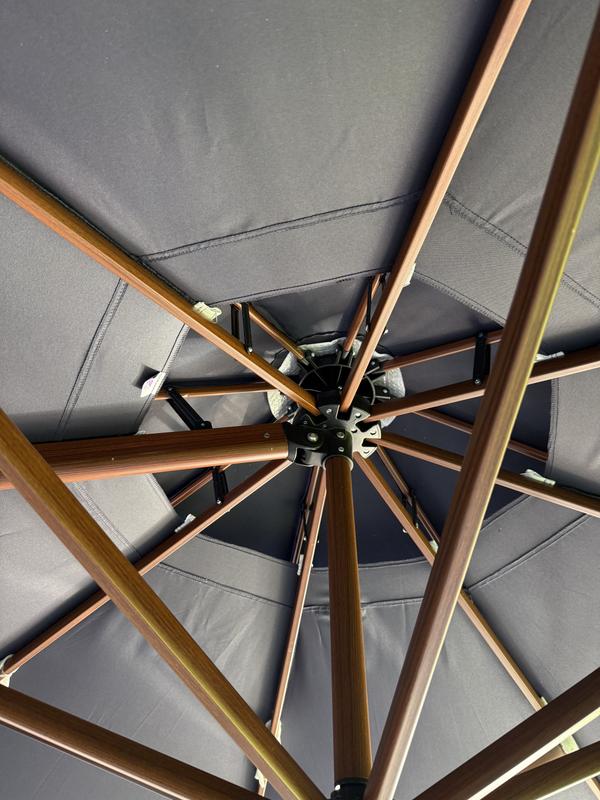 PURPLE LEAF 13 ft. Octagon WindProof High-Quality Wood Pattern