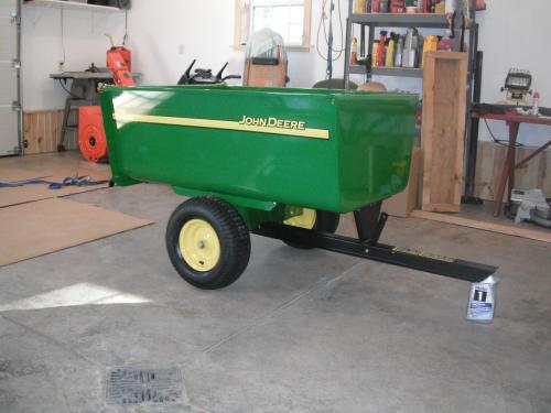 John Deere 1,650 lb. 18 cu. ft. Tow-Behind Steel Utility Cart HDC-18JD ...