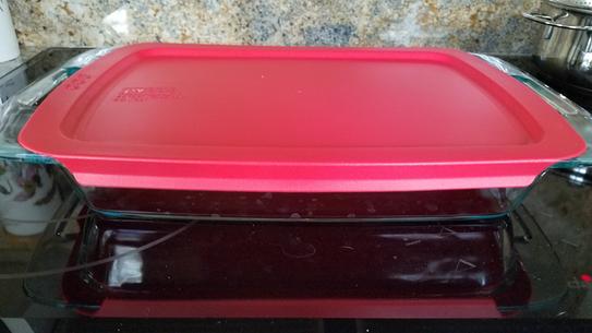 Pyrex Easy Grab 3-qt Glass Baker with Red Lid 1090949 - The Home Depot