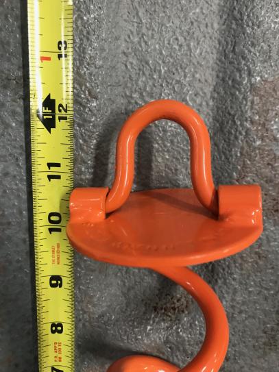 Vortex 4-Pack 10 in. Steel Folding Ring Spiral Anchor ANCFR10-ORG