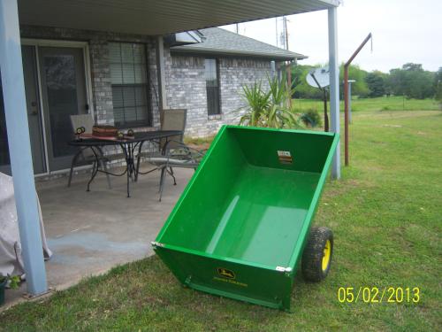 John Deere 1 650 Lb 18 Cu Ft Tow Behind Steel Utility Cart Hdc