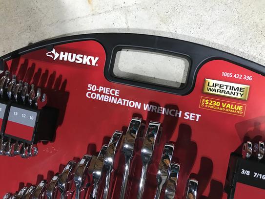 Husky 50 piece combination wrench set discount