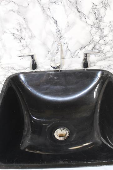 American Standard Robinet de salle de bains à 2 poignées en arche centrale avec poignées à