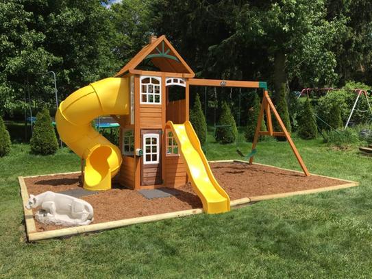 lewiston retreat wooden swing set