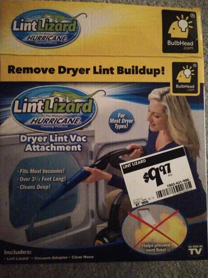 Home depot lint lizard store