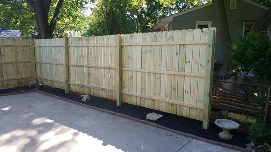 Unbranded 6 Ft H X 8 Ft W Pressure Treated Pine Dog Ear Fence Panel 158083 The Home Depot