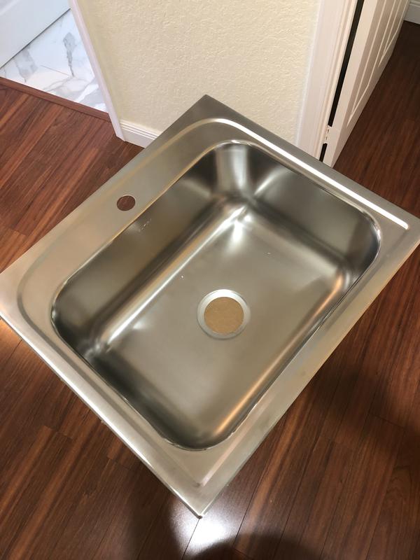 Elkay Pergola 33 in. Drop-in Single Bowl 20-Gauge Stainless Steel