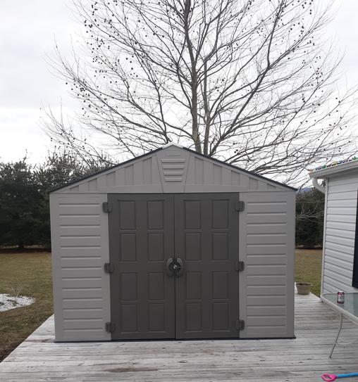 Us Leisure 10 Ft X 8 Ft Keter Stronghold Resin Storage Shed 157479 At