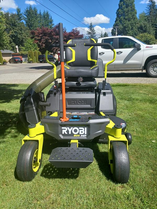RYOBI ZR3 80V HP Brushless 42 in. Electric Cordless ZTR Mower w