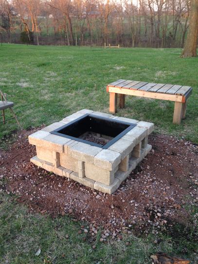 Pavestone Rumblestone 38 5 In X 14 In Square Concrete Fire Pit